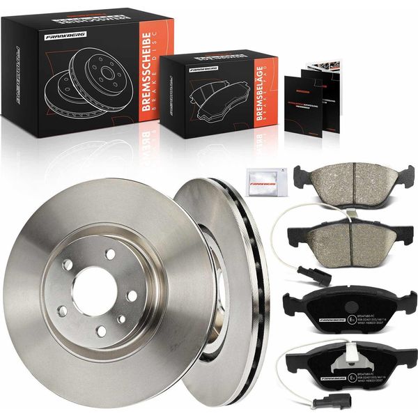 Frankberg 2X Dischi Freno 4X Pastiglie Freno Asse Anteriore Per Alfa Romeo 147 937 156 932 Gt 937 Gtv 916C-image
