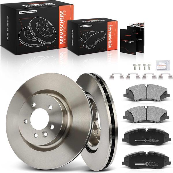 Frankberg 2X Dischi Freno 4X Pastiglie Freno Asse Anteriore Per Land Rover Discovery Iv L319 La Range Rover Sport L320 L494-image