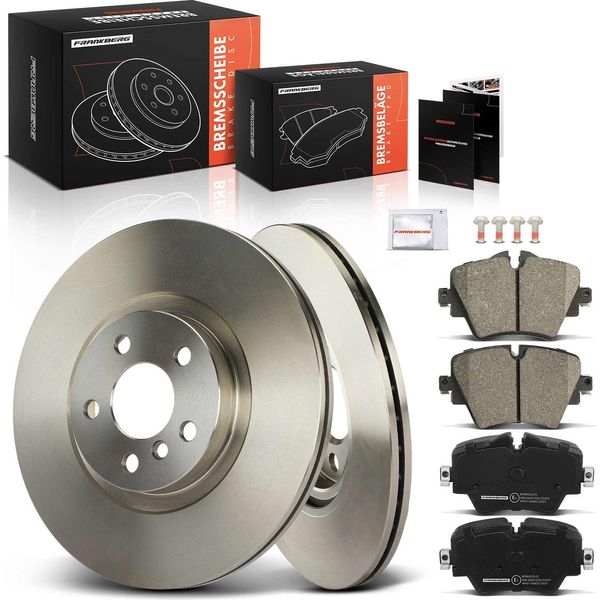 Frankberg 2X Dischi Freno 4X Pastiglie Freno Asse Anteriore Per Bmw Serie 1 2 Active Tourer Gran X1 X2 Mini Mini Countryman-image
