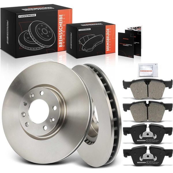 Frankberg 2X Dischi Freno 4X Pastiglie Freno Asse Anteriore Per CitroëN C4 Grand Picasso Ii I Mpv Van-image