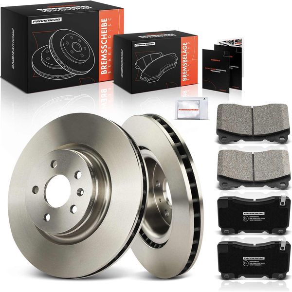 Frankberg 2X Dischi Freno 4X Pastiglie Freno Asse Anteriore Per Tesla Model S 5YJS Model X 5YJX Anno Dal 2012-image