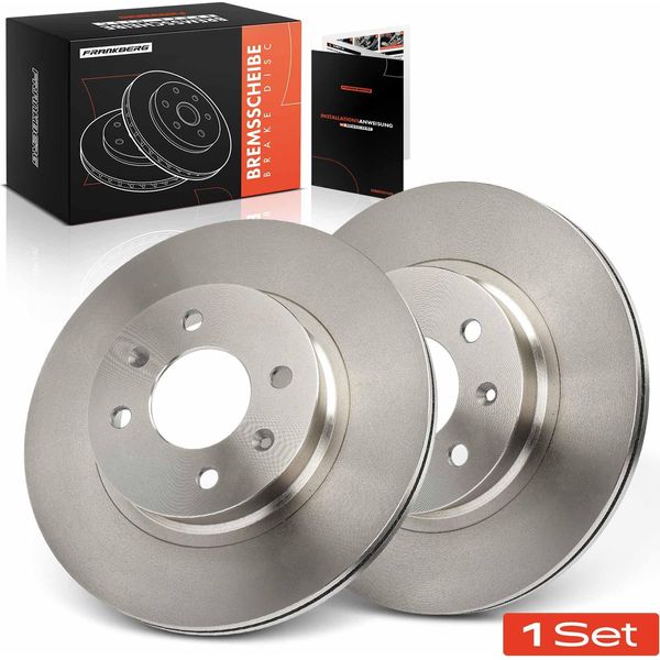 Frankberg 2X Dischi Freno Asse Anteriore Per Hyundai I20 Pb Pbt 1.2L 2008-2014-image
