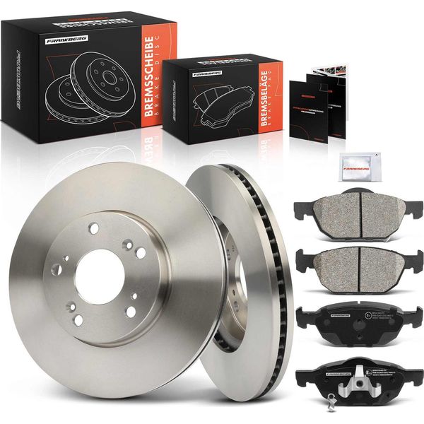 Frankberg 2X Dischi Freno 4X Pastiglie Freno Asse Anteriore Per Honda Civic Ix Fb Fg Civic X Fc Fk Fc-image