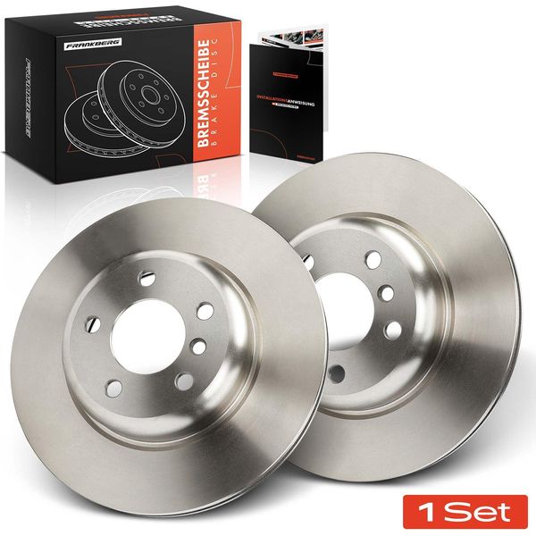 Frankberg 2X Dischi Freno Asse Anteriore Per Bmw Serie 5 Touring F10 F11 1.6L 2.0L 2.5L 3.0L 2009-2017-image