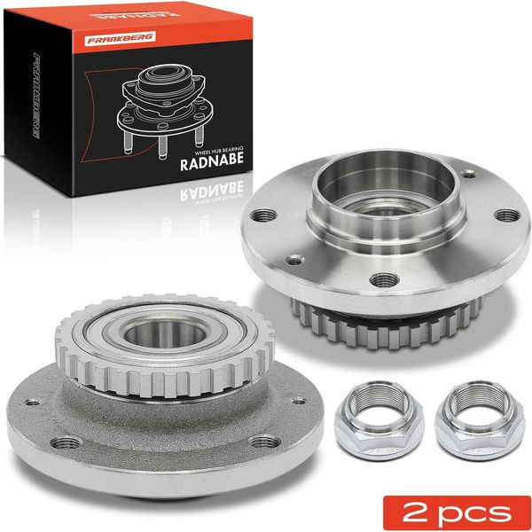 Frankberg 2X Mozzo Ruota Set Cuscinetto Asse Posteriore Entrambi I Lati Per Peugeot 406 Break Coupe 1.6L 1.8L 1.9L 1995-2004-image