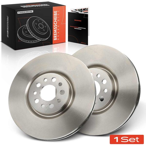 Frankberg 2X Dischi Freno Asse Anteriore Per CitroëN C8 Fiat Ulysse Lancia Phedra Peugeot 807 2002-2014-image