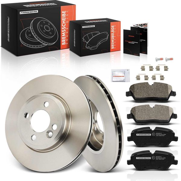Frankberg 2X Dischi Freno 4X Pastiglie Freno Asse Anteriore Per Mini Mini R56 R57 Mini Clubman R55 Mini Clubvan Mini R58 R59-image