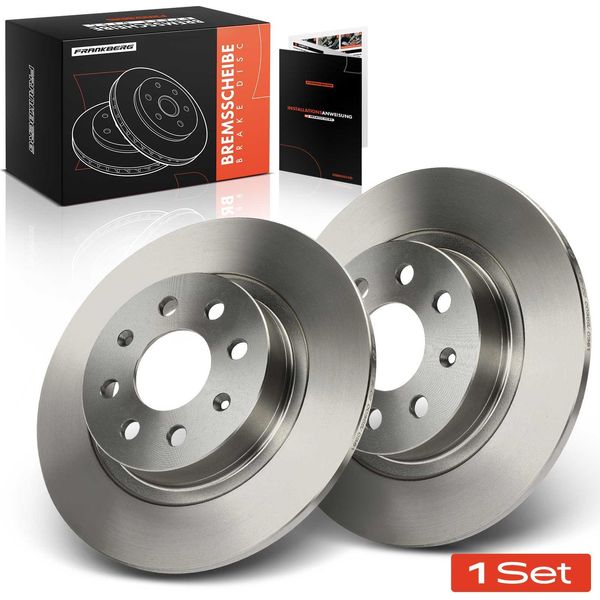 Frankberg 2X Dischi Freno Asse Posteriore Per Fiat Grande Punto Evo 1.4L 1.2L 1.6L 1.9L 2005-2012-image