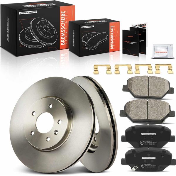 Frankberg 2X Dischi Freno 4X Pastiglie Freno Asse Anteriore Per Opel Insignia B Country Tourer Grand Sport Sports-image