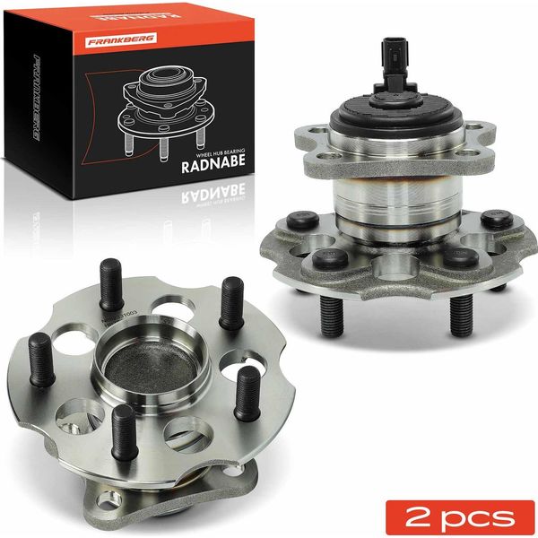 Frankberg 2X Mozzo Ruota Cuscinetto Set Asse Posteriore Entrambi I Lati Per Toyota Verso 1.6L 1.8L 2.0L 2.2L 2009-2018-image