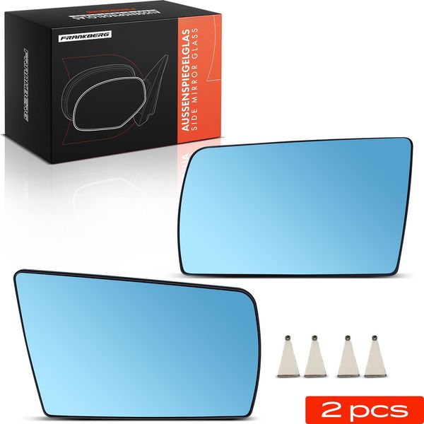 Frankberg 2X Vetro Specchio Esterno Anteriore Sinistro Destro Per Mercedes-Benz W210 S210-image