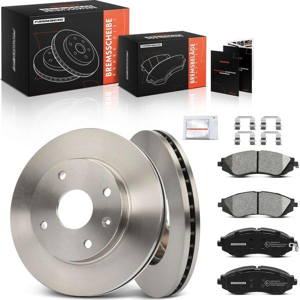 Frankberg 2X Dischi Freno 4X Pastiglie Freno Asse Anteriore Per Chevrolet Lacetti Estate Nubira Daewoo Wagon-image