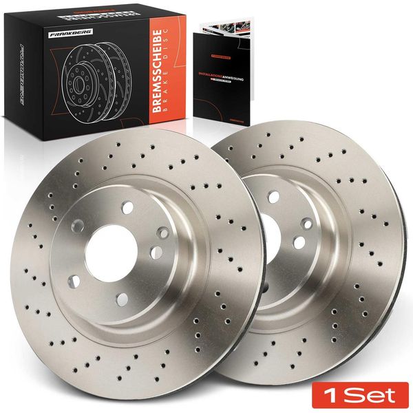 Frankberg 2X Dischi Freno Asse Posteriore Per Mercedes-Benz C190 X290 R190 W205 A205 C205 S205 Anno Dal 2012-image
