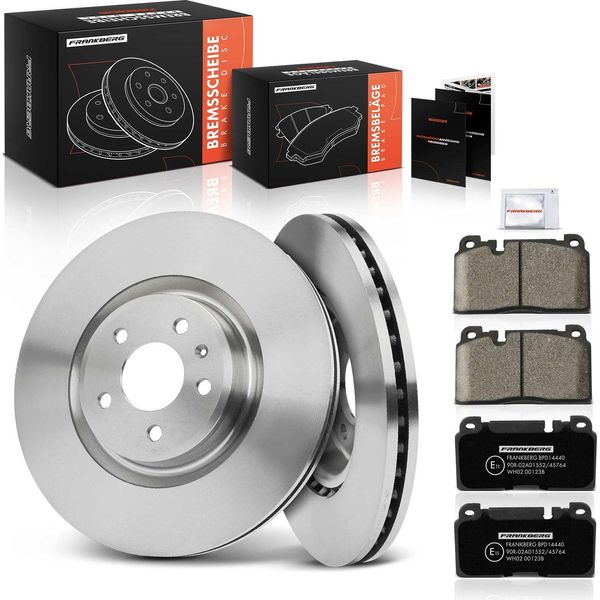 Frankberg 2X Dischi Freno 4X Pastiglie Freno Asse Anteriore Per Audi A6 4G2 4GC 4G5 4GD A7 4GA 4GF-image