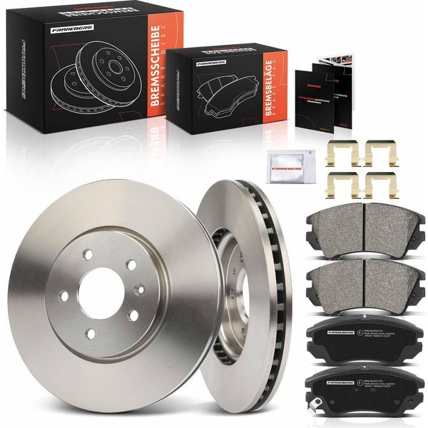 Frankberg 2X Dischi Freno 4X Pastiglie Freno Asse Anteriore Per Opel Astra J Astra J Caravan Astra J Gtc Astra J Cascada-image