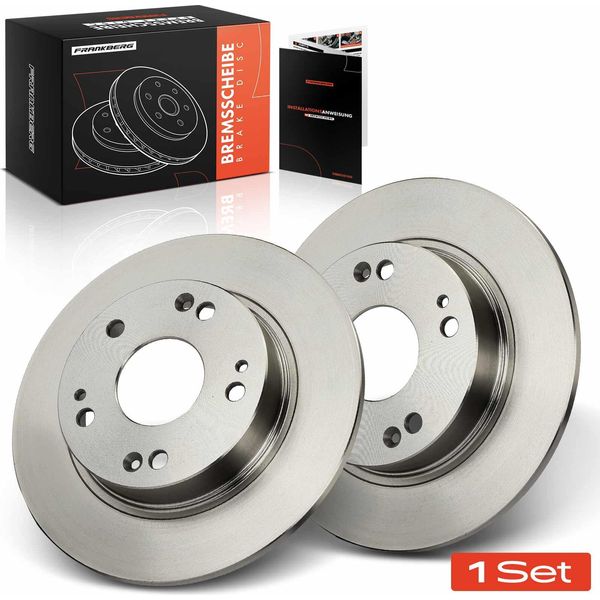 Frankberg 2X Dischi Freno Asse Posteriore Per Honda Civic Ix Notchback Viii Hatchback 2005-2012-image
