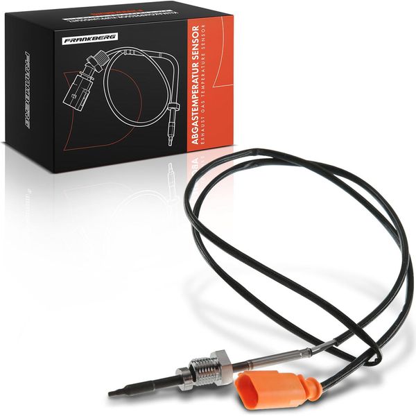 Frankberg 1X Sensore Di Temperatura Dei Gas Di Scarico Per Vw Transporter V Piattaforma/Telaio Box Bus Multivan V-image