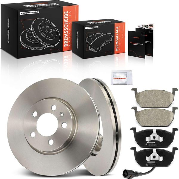 Frankberg 2X Dischi Freno 4X Pastiglie Freno Asse Anteriore Per Seat Ibiza V KJ1 1.0L 1.5L 1.6L Anno Dal 2017-image
