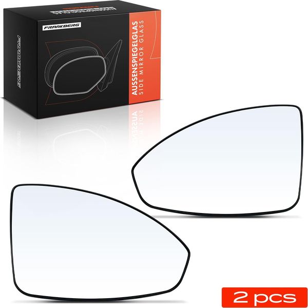 Frankberg 2X Specchio Vetro Porta Specchio Anteriore Sinistro Destro Per Chevrolet Cruze 2009-2016-image