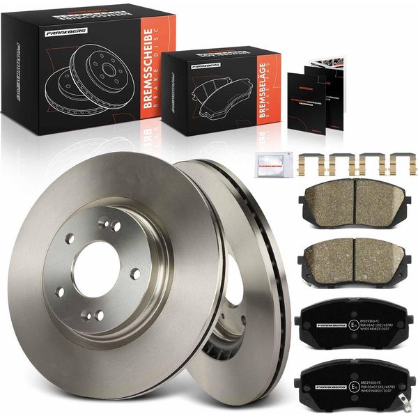 Frankberg 2X Dischi Freno 4X Pastiglie Freno Asse Anteriore Per Hyundai Kona Tucson Kia Niro Optima Sportswagon Sportage-image