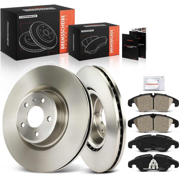 Frankberg 2X Dischi Freno 4X Pastiglie Freno Asse Anteriore Per Audi A6 Allroad 4GH 4GJ 3.0L 2012-2018-image