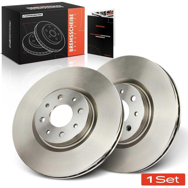 Frankberg 2X Dischi Freno Asse Anteriore Per Alfa Romeo Mito Fiat Bravo Ii Stilo Multi Wagon Lancia Delta Iii-image