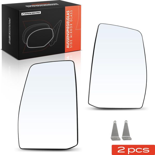 Frankberg 2X Vetro Specchio Esterno Anteriore Sinistro Destro Per Ford Tourneo Transit-image