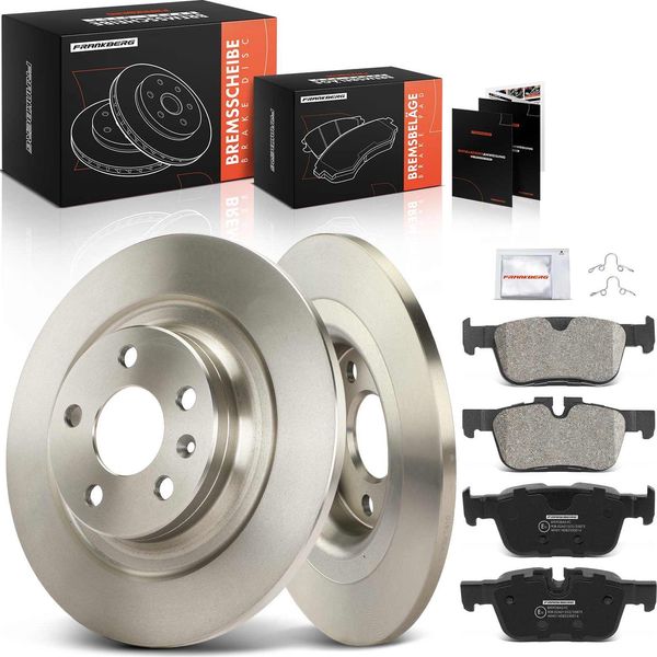 Frankberg 2X Dischi Freno 4X Pastiglie Freno Asse Posteriore Per Volvo S60 Iii S90 Ii V60 V90 Cross Country XC60 Ii-image