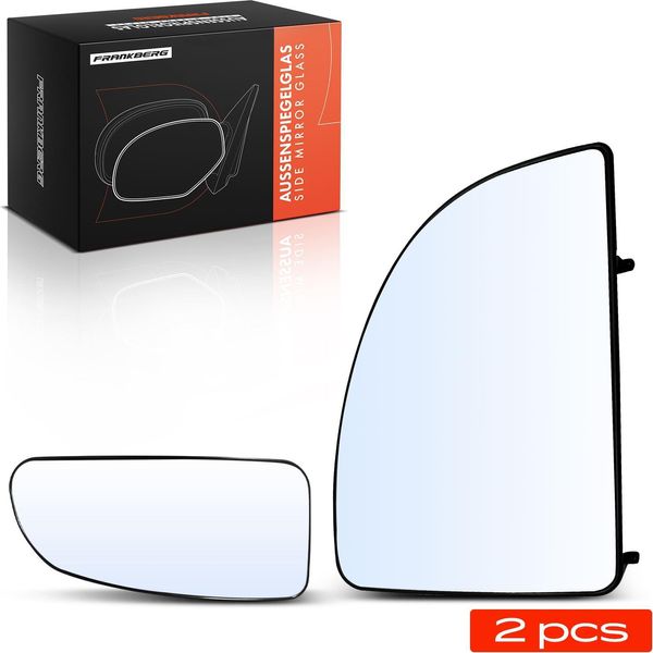 Frankberg 2X Vetro Specchio Esterno Anteriore Sinistro Per Fiat Peugeot CitroëN Jumper-image