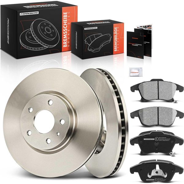 Frankberg 2X Dischi Freno 4X Pastiglie Freno Asse Anteriore Per Ford Mondeo V Ce Cd Mondeo V Turnier Cf-image