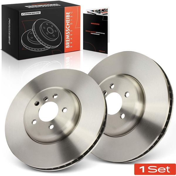 Frankberg 2X Dischi Freno Asse Anteriore Per Bmw F10 F07 F11 F06 F12 F13 F01 F02 F03 F04 2008-2018-image