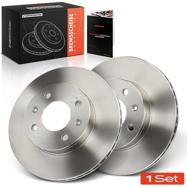 Frankberg 2X Dischi Freno Asse Anteriore Per Hyundai I10 Notchback Ba Ia Kia Picanto 2004-2019-image