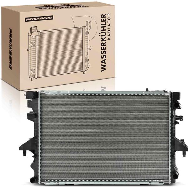 Frankberg 1X Radiatore Acqua Radiatore Motore Per Vw Multivan V 7E 7H Transporter V 7J 2.5L-image