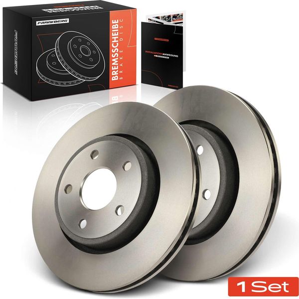 Frankberg 2X Dischi Freno Asse Anteriore Per Jeep Commander Van Grand Cherokee Iii Xh Xk 2004-2010-image