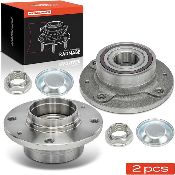 Frankberg 2X Mozzo Ruota Set Cuscinetti Asse Posteriore Entrambi I Lati Per CitroëN C5 I Break Ii 1.8L 2.0L 2.2L 3.0L 1.6L 2001-2008-image