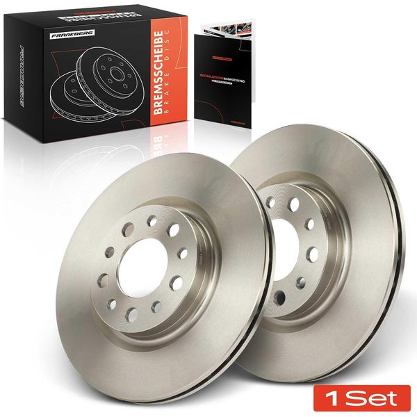 Frankberg 2X Dischi Freno Asse Posteriore Per Alfa Romeo 159 Sportwagon Brera Spider 939 2005-2012-image