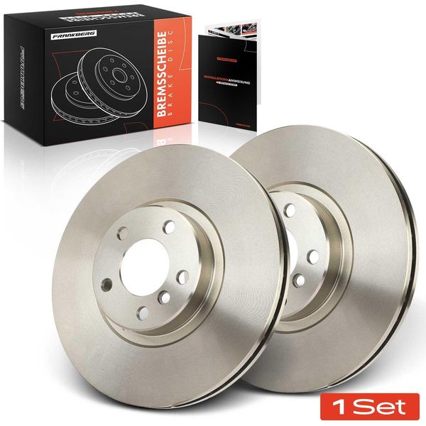 Frankberg 2X Dischi Freno Asse Anteriore Per Bmw X5 E70 X6 E71 E72 3.0L 2006-2014-image