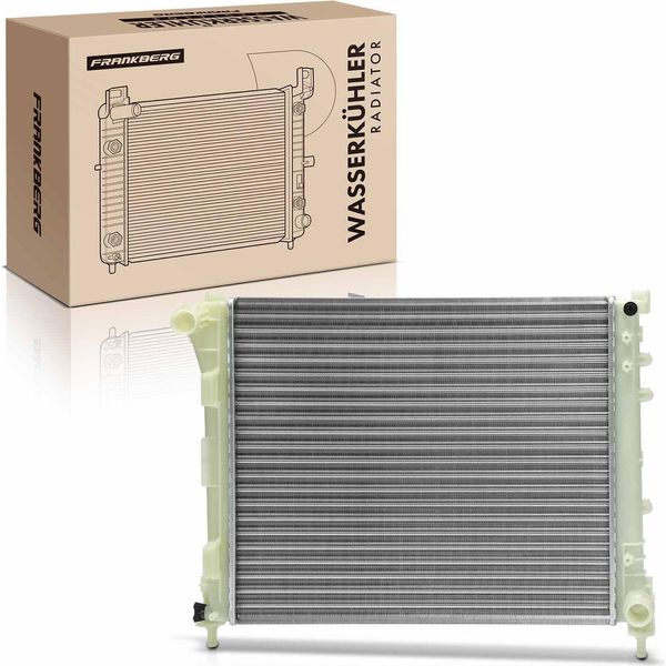 Frankberg 1X Radiatore Acqua Radiatore Motore Per Fiat Panda Van 312 319 0.9L 1.0L Anno Dal 2012-image