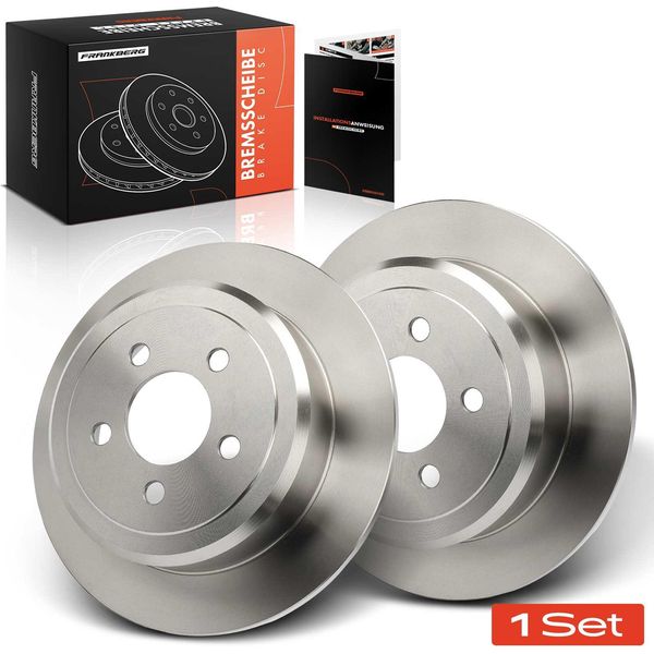 Frankberg 2X Dischi Freno Asse Posteriore Per Dodge Nitro Jeep Cherokee Kk 2.8L 3.7L 4.0L 2006-2013-image