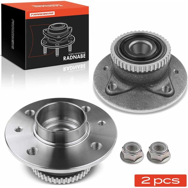 Frankberg 2X Mozzo Ruota Set Cuscinetto Posteriore Per Nissan Kubistar Furgone Renault Kangoo Express-image