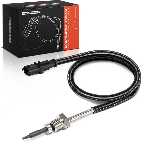 Frankberg 1X Sensore Temperatura Gas Di Scarico Per Fiat Panda 169 Ypsilon 843 1.3L 2006-2013-image