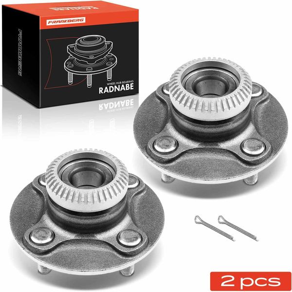 Frankberg 2X Mozzo Ruota Posteriore Set Di Cuscinetti Per Nissan Micra Ii 1.0L 1.3L 1.4L 1.5L 1998-2002-image