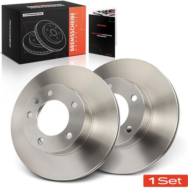 Frankberg 2X Dischi Freno Asse Anteriore Per Opel Movano Combi Renault Master Ii Nissan Interstar Bus Van-image