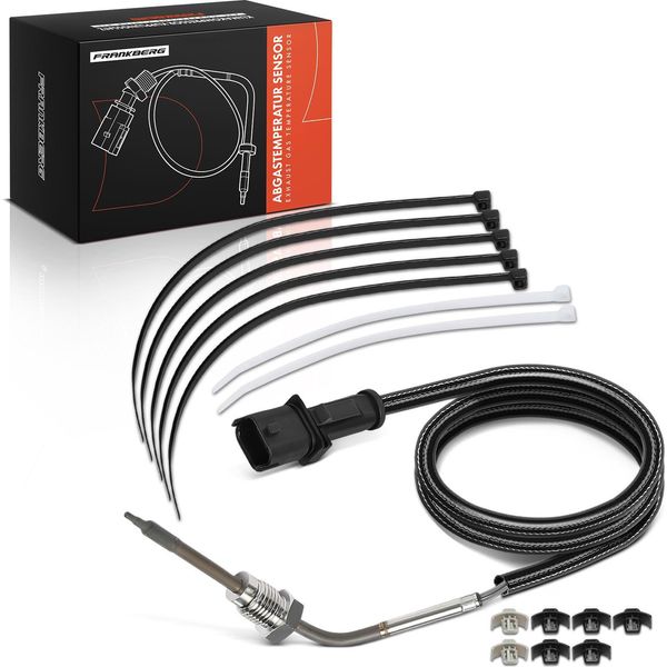 Frankberg 1X Sensore Temperatura Gas Di Scarico Per Opel Astra J Caravan Gtc Opel Cascada Zafira Tourer C-image