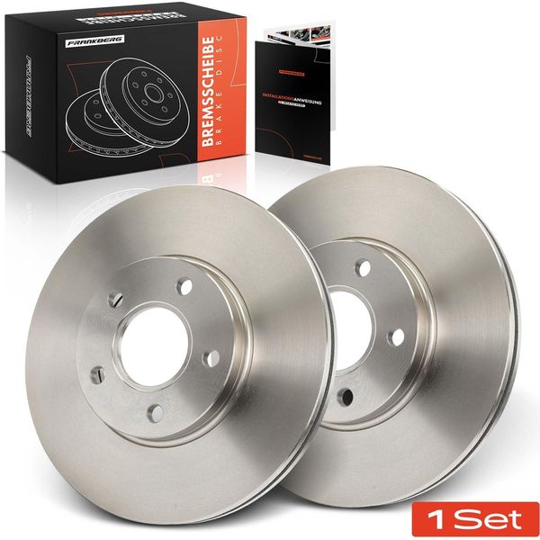 Frankberg 2X Dischi Freno Asse Anteriore Per Ford Tourneo Connect Transit 1.8L 2002-2013-image