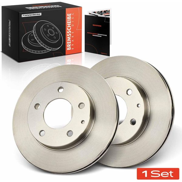 Frankberg 2X Dischi Freno Asse Anteriore Per Mazda 626 Iii Hatchback Iv V Station Wagon Serie B MX-6 Premacy Xedos 6-image