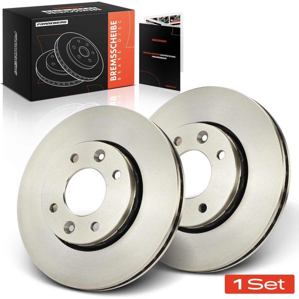 Frankberg 2X Dischi Freno Asse Anteriore Per Kia Carens I Ii Mpv Fc Fj 1.6L-2.0L 2000-2007-image
