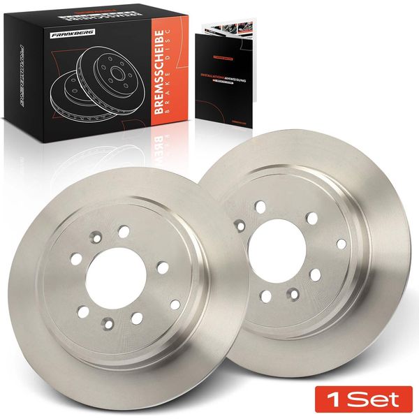 Frankberg 2X Dischi Freno Asse Posteriore Per Peugeot 607 9D 9U 2.0L 2.2L 3.0L 2000-2011-image