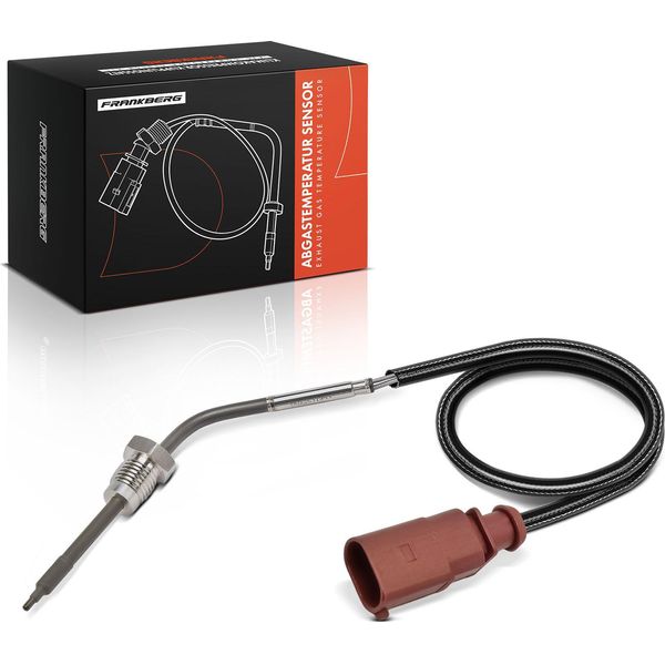 Frankberg 1X Sensore Temperatura Gas Di Scarico Per Audi Q7 4MB 4MG 4MQ 3.0L 2015-2019-image