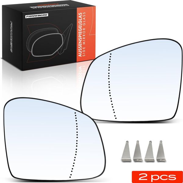 Frankberg 2X Vetro Specchio Esterno Anteriore Sinistro Destro Per Renault Twingo Smart Fortwo Coupé-image
